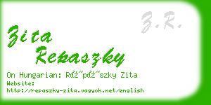 zita repaszky business card